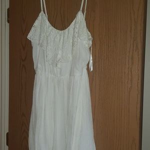 Short white dress